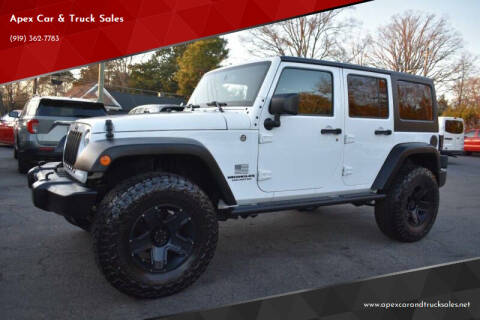 2015 Jeep Wrangler Unlimited for sale at Apex Car & Truck Sales in Apex NC