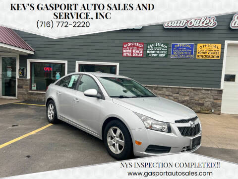 2014 Chevrolet Cruze for sale at KEV'S GASPORT AUTO SALES AND SERVICE, INC in Gasport NY