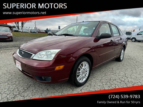 2007 Ford Focus for sale at SUPERIOR MOTORS in Latrobe PA