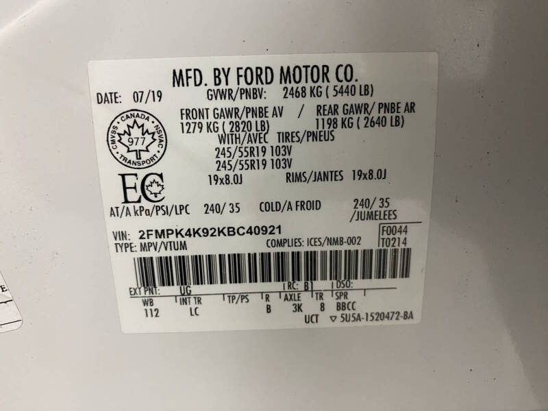 2019 Ford Edge Titanium