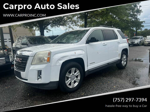 2013 GMC Terrain for sale at Carpro Auto Sales in Chesapeake VA