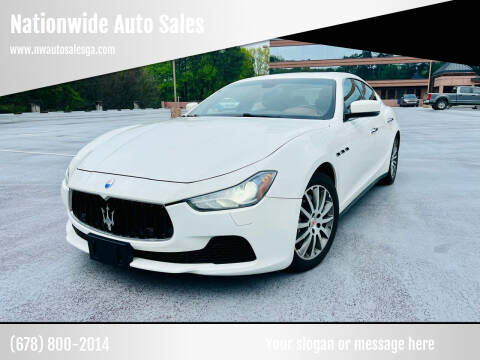 2014 Maserati Ghibli for sale at Nationwide Auto Sales in Marietta GA