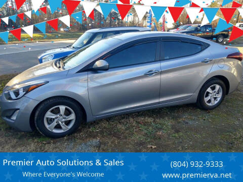 2015 Hyundai Elantra for sale at Premier Auto Solutions & Sales in Quinton VA