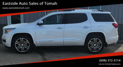 2018 GMC Acadia for sale at Eastside Auto Sales of Tomah in Tomah WI