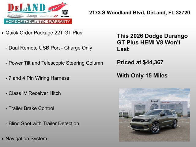 2026 Dodge Durango GT HEMI Plus