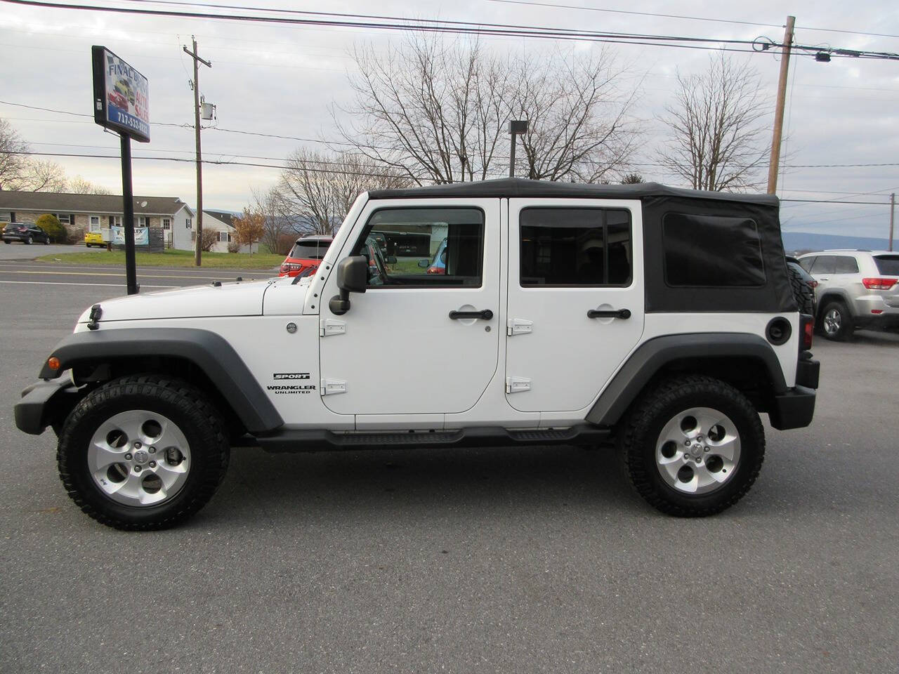 2014 Jeep Wrangler Unlimited for sale at FINAL DRIVE AUTO SALES INC in Shippensburg, PA