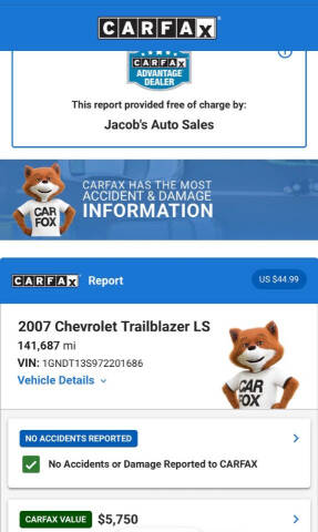 2007 Chevrolet TrailBlazer LS