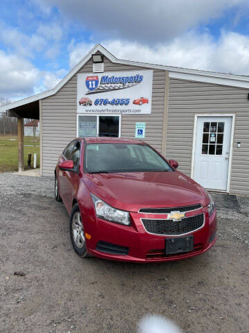 2014 Chevrolet Cruze for sale at ROUTE 11 MOTOR SPORTS in Central Square NY