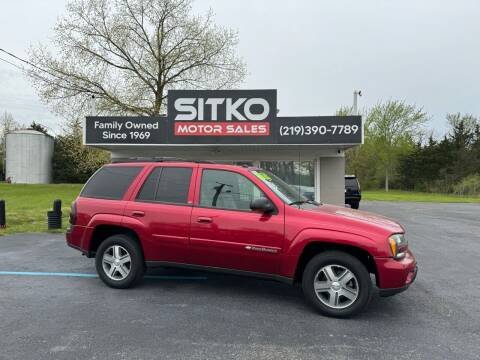 2004 Chevrolet TrailBlazer for sale at SITKO MOTOR SALES INC in Cedar Lake IN