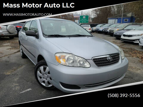 2007 Toyota Corolla for sale at Mass Motor Auto LLC in Millbury MA