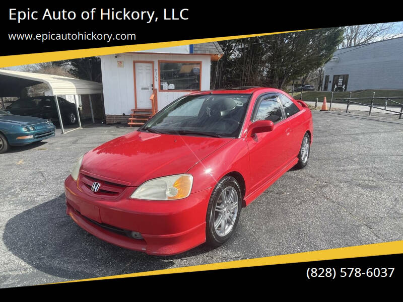 2002 Honda Civic for sale at Epic Auto of Hickory, LLC in Hickory NC