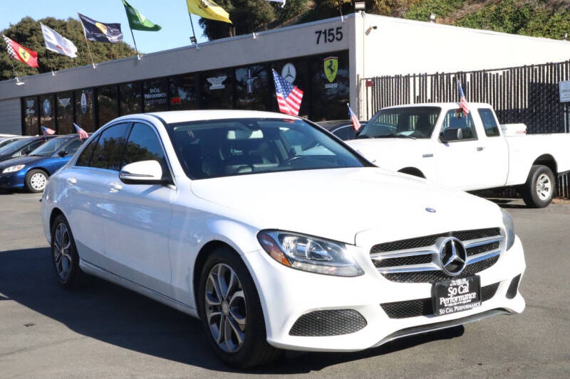 Used 2016 Mercedes-Benz C-Class C300 with VIN 55SWF4JBXGU177245 for sale in San Diego, CA