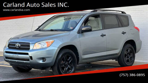 2007 Toyota RAV4 for sale at Carland Auto Sales INC. in Portsmouth VA