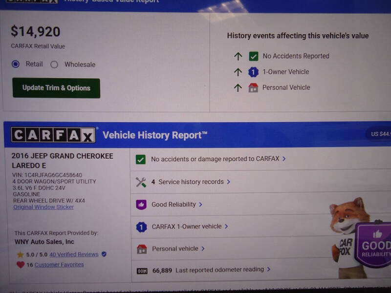2016 Jeep Grand Cherokee Laredo E