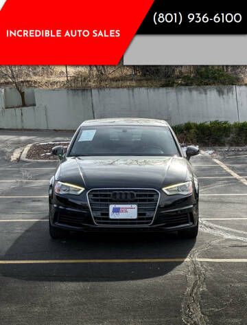 2016 Audi A3 for sale at INCREDIBLE AUTO SALES in Bountiful UT