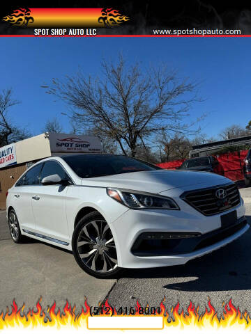 2015 Hyundai Sonata for sale at SPOT SHOP AUTO LLC in Austin TX