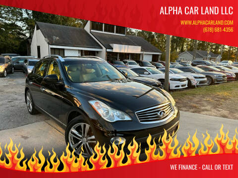 2012 Infiniti EX35 for sale at Alpha Car Land LLC in Snellville GA