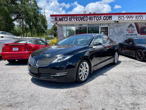 2016 Lincoln MKZ for sale at Always Approved Autos in Tampa FL