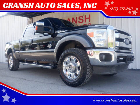 2012 Ford F-250 Super Duty for sale at CRANSH AUTO SALES, INC in Arlington TX