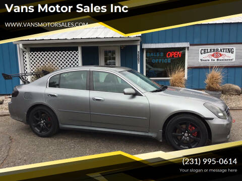 2005 Infiniti G35 for sale at Vans Motor Sales Inc in Traverse City MI