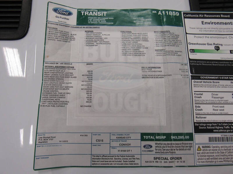 2022 Ford Transit 250