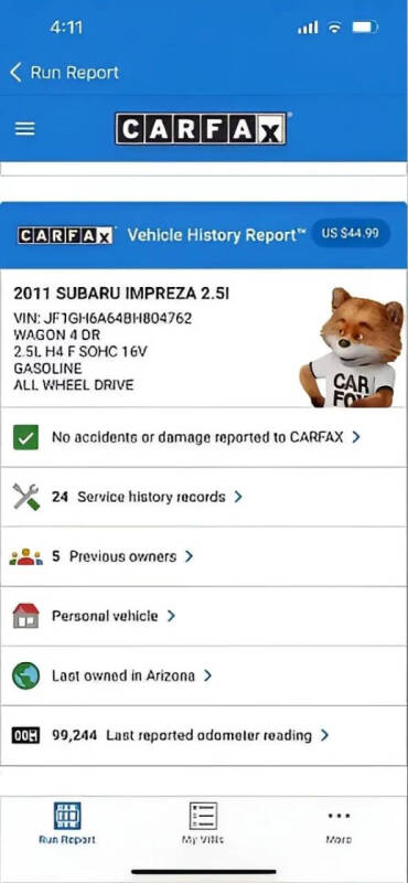 2011 Subaru Impreza 2.5i