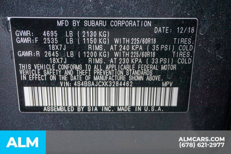 2019 Subaru Outback 2.5i Limited