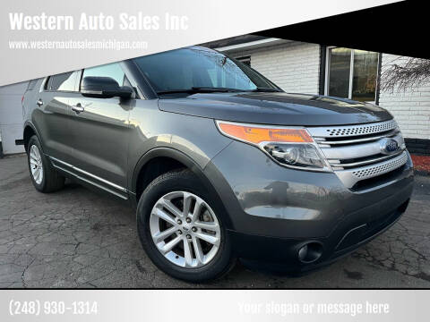 2015 Ford Explorer for sale at Western Auto Sales Inc in Farmington Hills MI