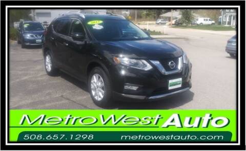 2017 Nissan Rogue for sale at Metro West Auto in Bellingham MA