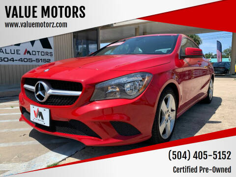 2015 Mercedes-Benz CLA for sale at VALUE MOTORS in Kenner LA