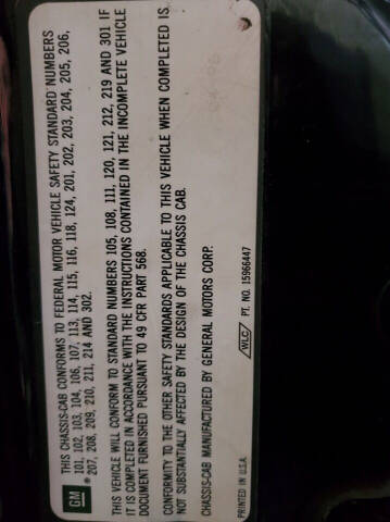 1996 Chevrolet Kodiak C7500