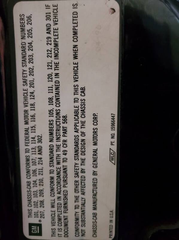 1996 Chevrolet Kodiak C7500