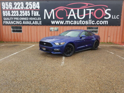 2015 Ford Mustang for sale at MC Autos LLC in Pharr TX