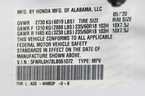 2020 Honda Odyssey