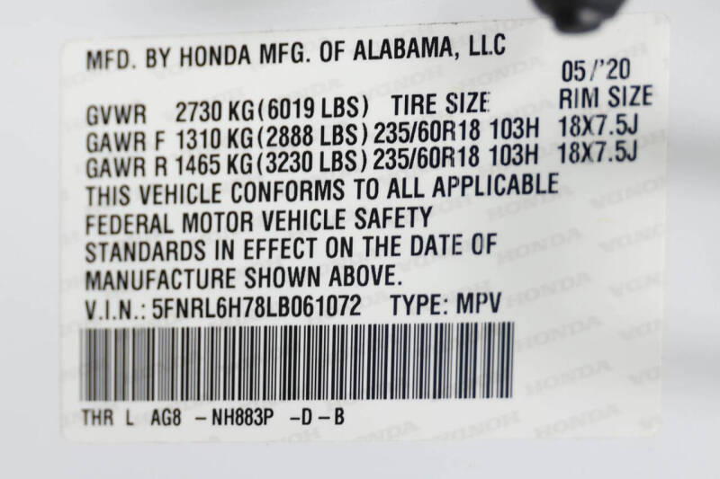 2020 Honda Odyssey