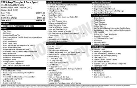 2025 Jeep Wrangler Sport