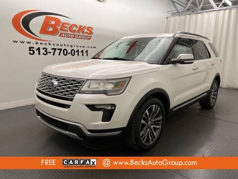 2018 Ford Explorer for sale at Becks Auto Group in Mason OH