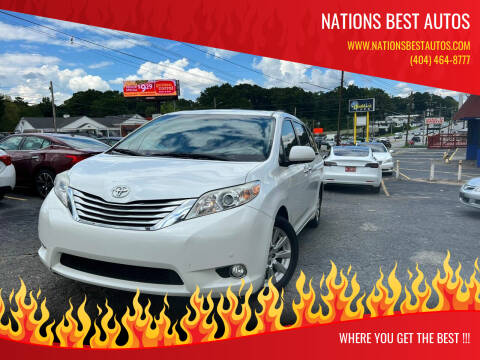 2012 Toyota Sienna for sale at Nations Best Autos in Decatur GA