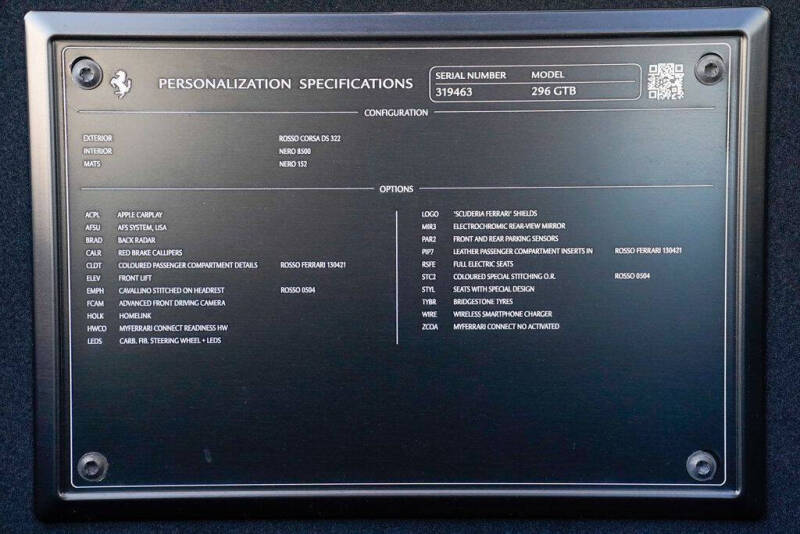 2025 Ferrari 296 GTB