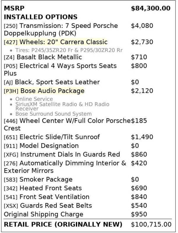 2014 Porsche 911 Carrera