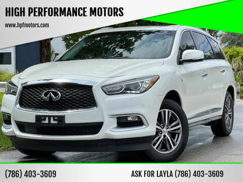 2016 Infiniti QX60 for sale at HIGH PERFORMANCE MOTORS in Hollywood FL