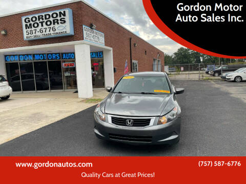 2010 Honda Accord for sale at Gordon Motor Auto Sales Inc. in Norfolk VA