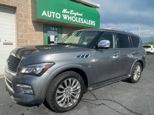 2017 INFINITI QX80 for sale at New England Wholesalers in Springfield, MA