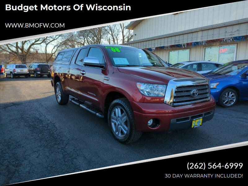 2008 Toyota Tundra for sale at Budget Motors of Wisconsin in Racine WI