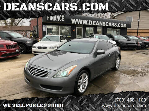2010 Infiniti G37 Coupe for sale at DEANSCARS.COM in Bridgeview IL
