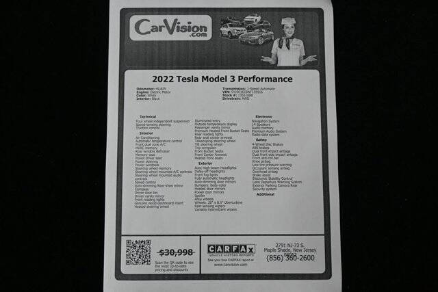 2022 Tesla Model 3 Performance
