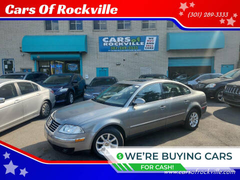 2004 Volkswagen Passat for sale at Cars Of Rockville in Rockville MD