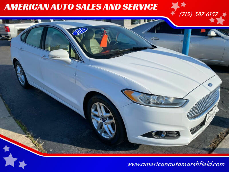 2014 Ford Fusion for sale at AMERICAN AUTO SALES AND SERVICE in Marshfield WI