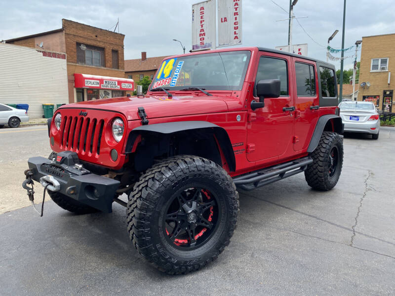 2014 Jeep Wrangler Unlimited for sale at Latino Motors in Aurora IL