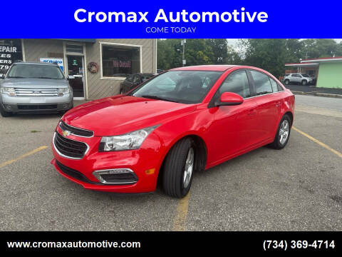 2015 Chevrolet Cruze for sale at Cromax Automotive in Ann Arbor MI